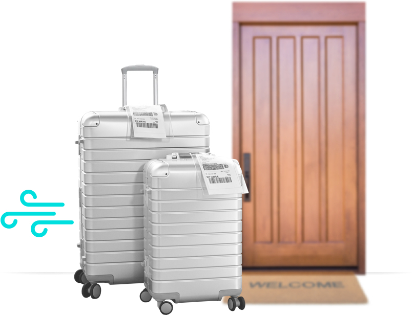 ship suitcase internationally