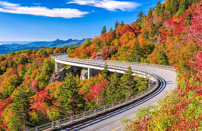 The best fall family vacation destination is Asheville, North Carolina