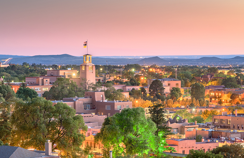 The ideal family getaway location is Santa Fe, New Mexico