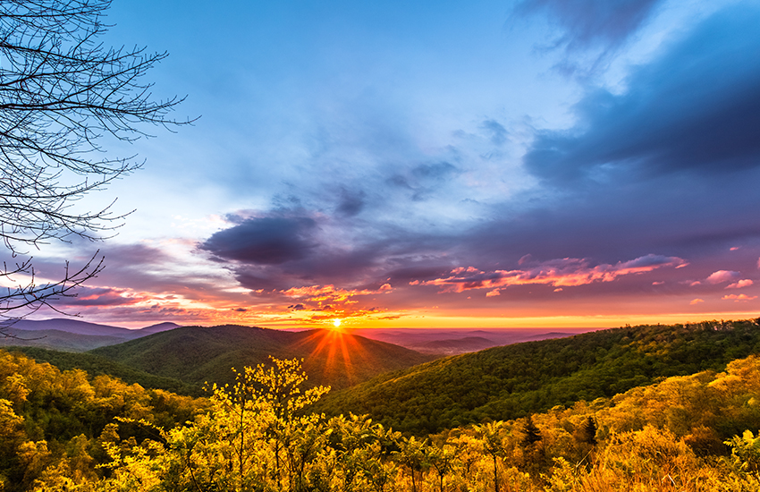 Best National Park to visit in spring is Shenandoah National Park