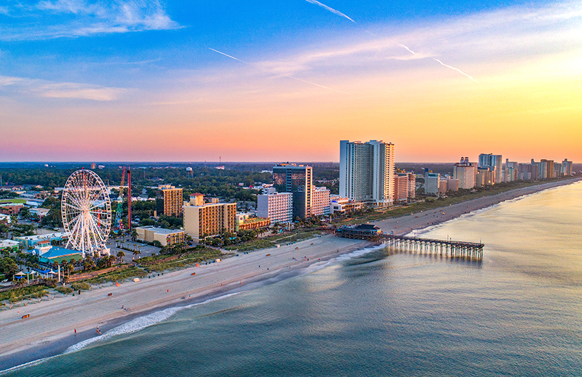 Top American beach destination to visit is Myrtle Beach, South Caorlina