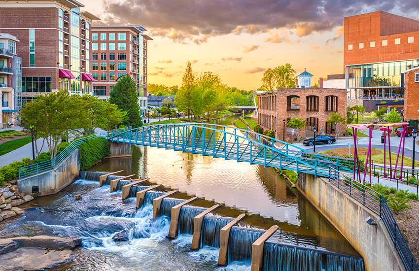 The Labor Day travel spot to visit is Greenville, South Carolina